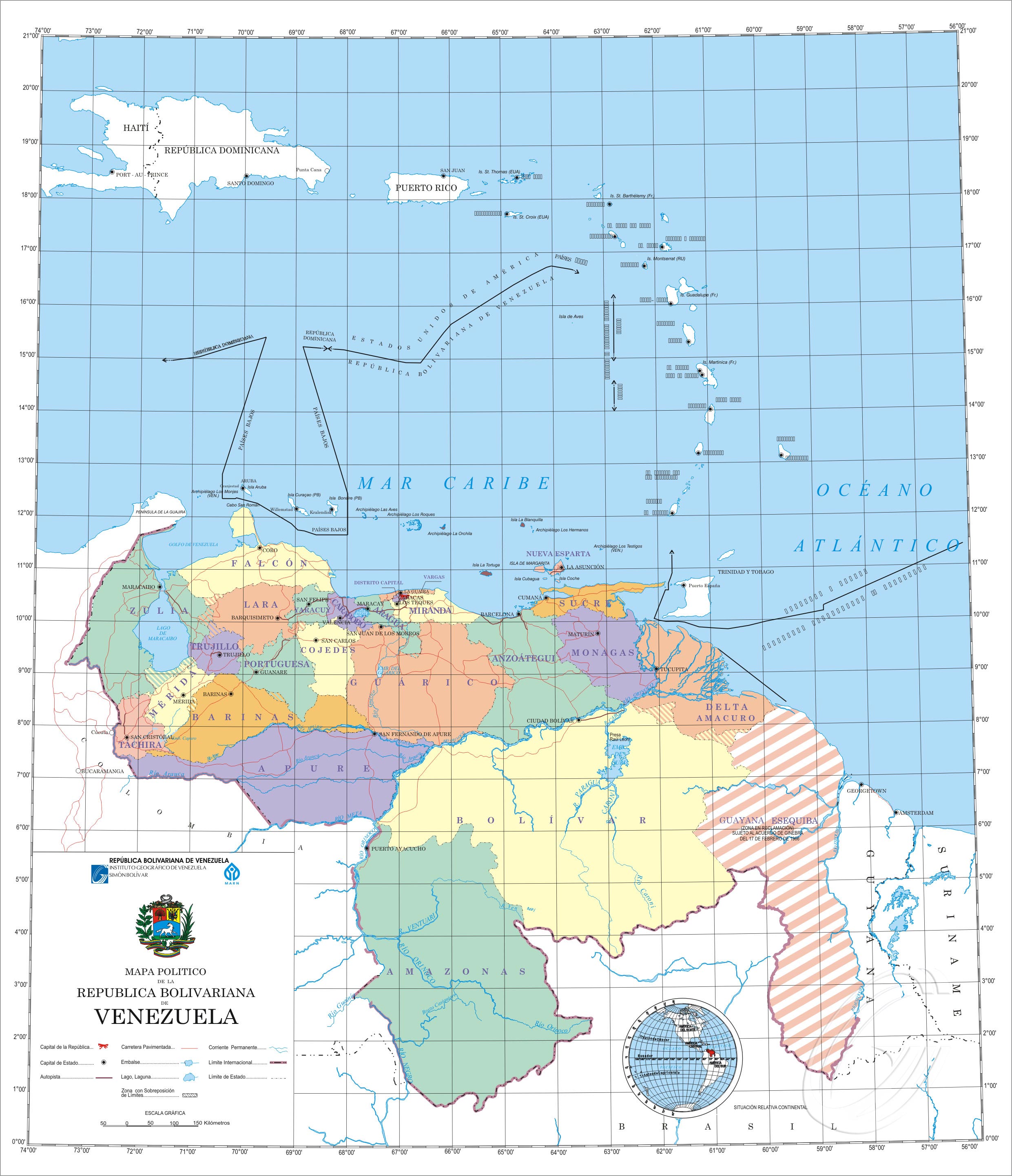 Que Es El Territorio Continental Venezolano